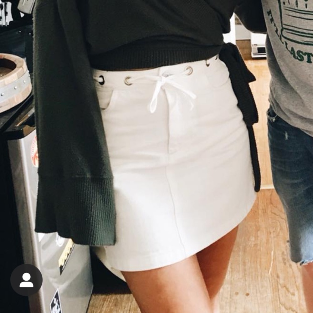 BDG urban outfitters white denim skirt
